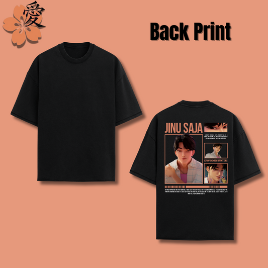 Jinu Shirt with orange Text